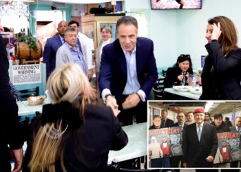Cuomo courts Sliwa voters in Russian NYC neighborhood — warning against danger of socialist Zohran Mamdani