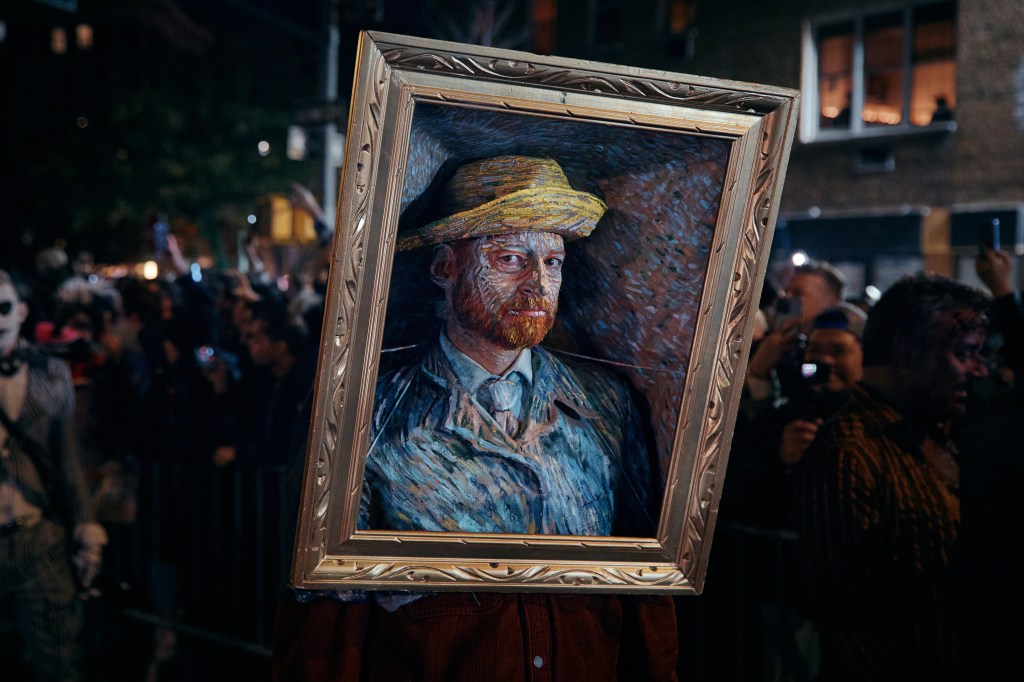 Participants in the annual Village Halloween Parade prepare to march through lower Manhattan on October 31, 2025 in New York City.