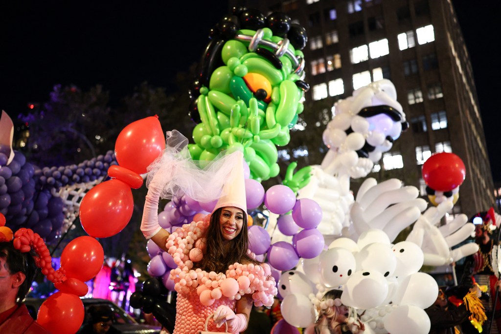 Participants in the annual Village Halloween Parade prepare to march through lower Manhattan on October 31, 2025 in New York City.