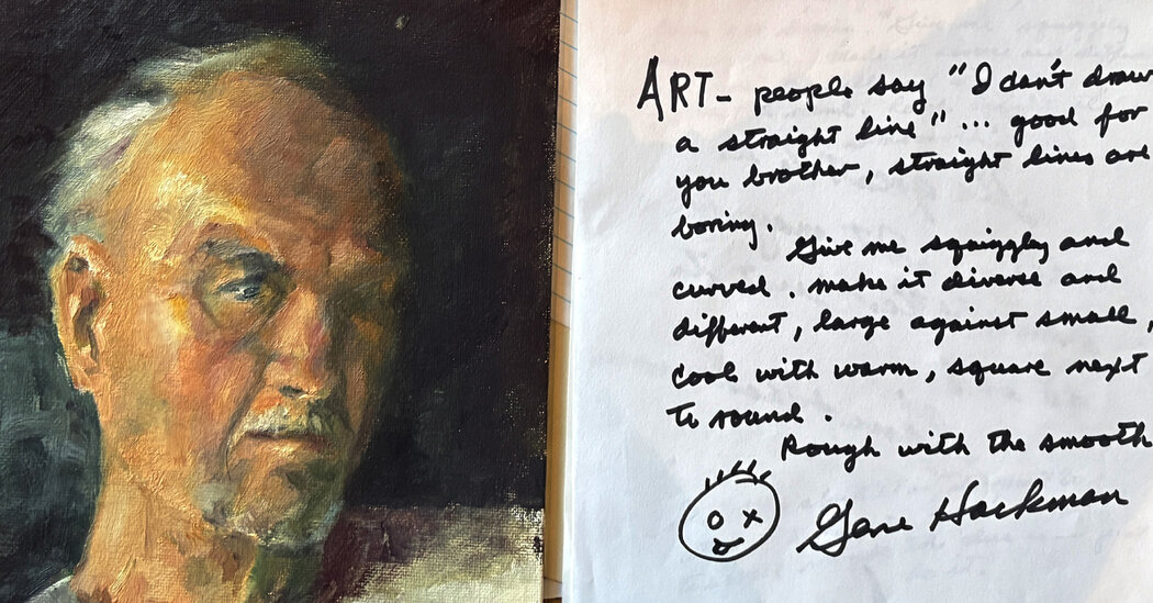 6 Items From the Gene Hackman Auction: His Art, Scripts and Galaga