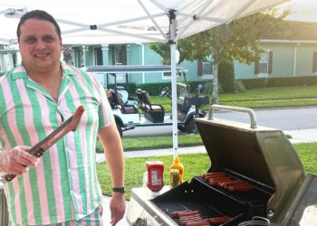 My family hands out candy — and hot dogs — for Halloween. This year, my husband plans to grill 200 for trick-or-treaters.