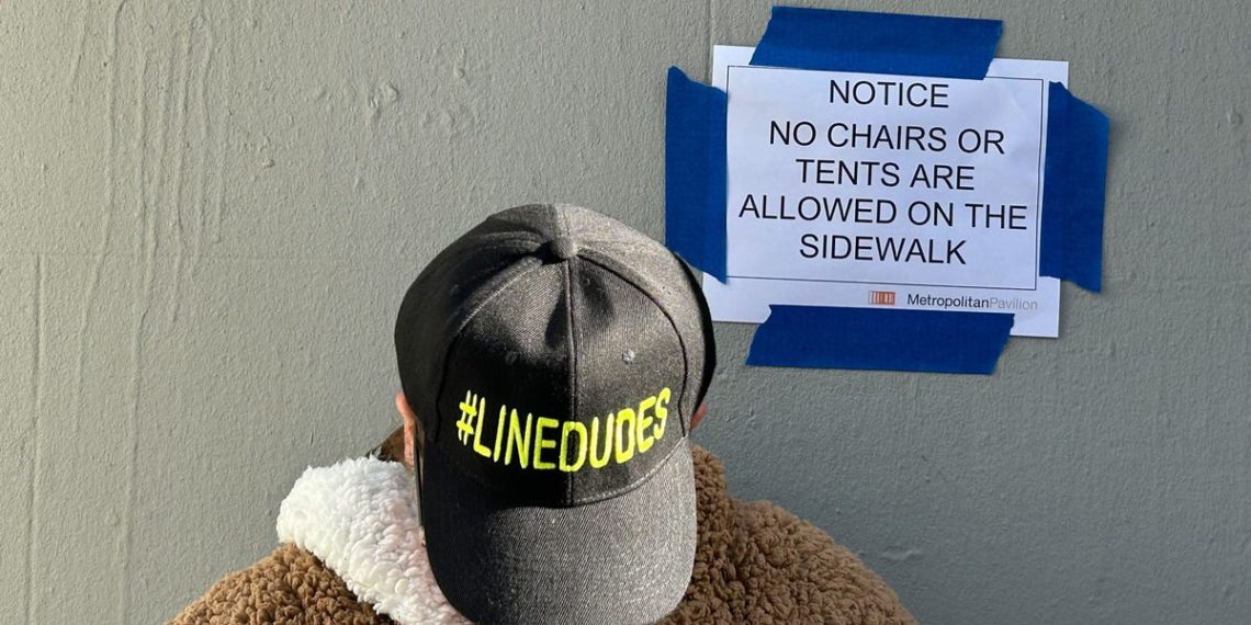 I checked out The Row’s sample sale line. People camped overnight for the quiet luxury brand. Some got paid to do it.