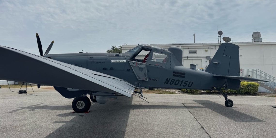 The US Air Force plane that just crash-landed in a field was a new special ops attack aircraft converted from a crop duster