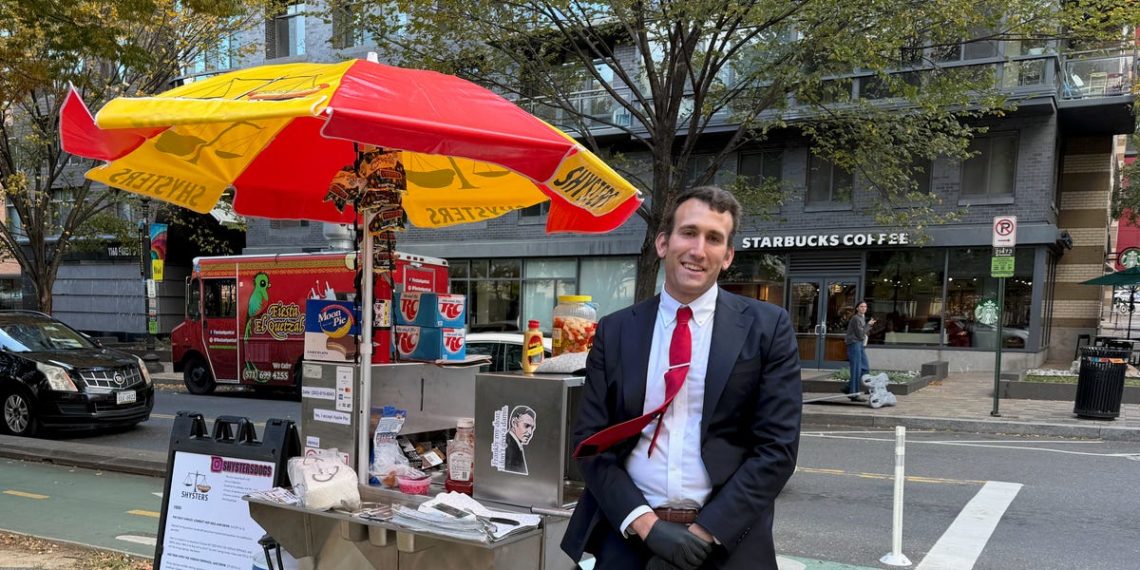 This furloughed IRS lawyer has a new side gig: running a hot dog stand