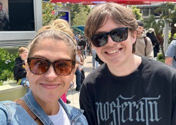 I wasn’t expecting to bond with my teenage son’s girlfriend over horror movies. We go on double dates.
