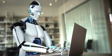 Corporate America is offering clues about how it sees its workforce meshing with AI