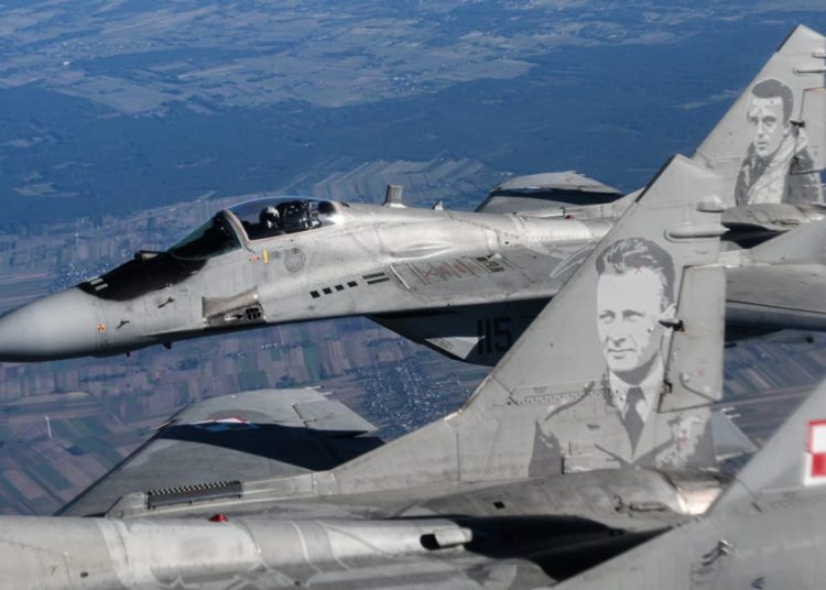 Poland said its fighter jets intercepted a Russian spy plane flying dark over the Baltic Sea