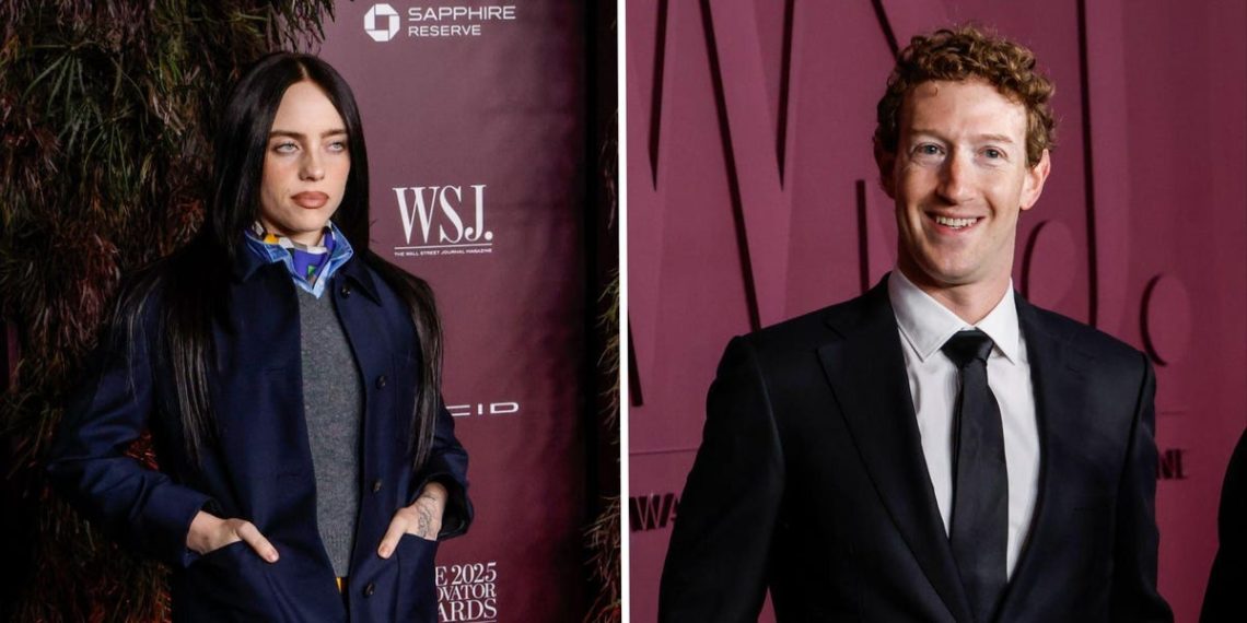 Billie Eilish called out billionaires. Mark Zuckerberg was in the audience.