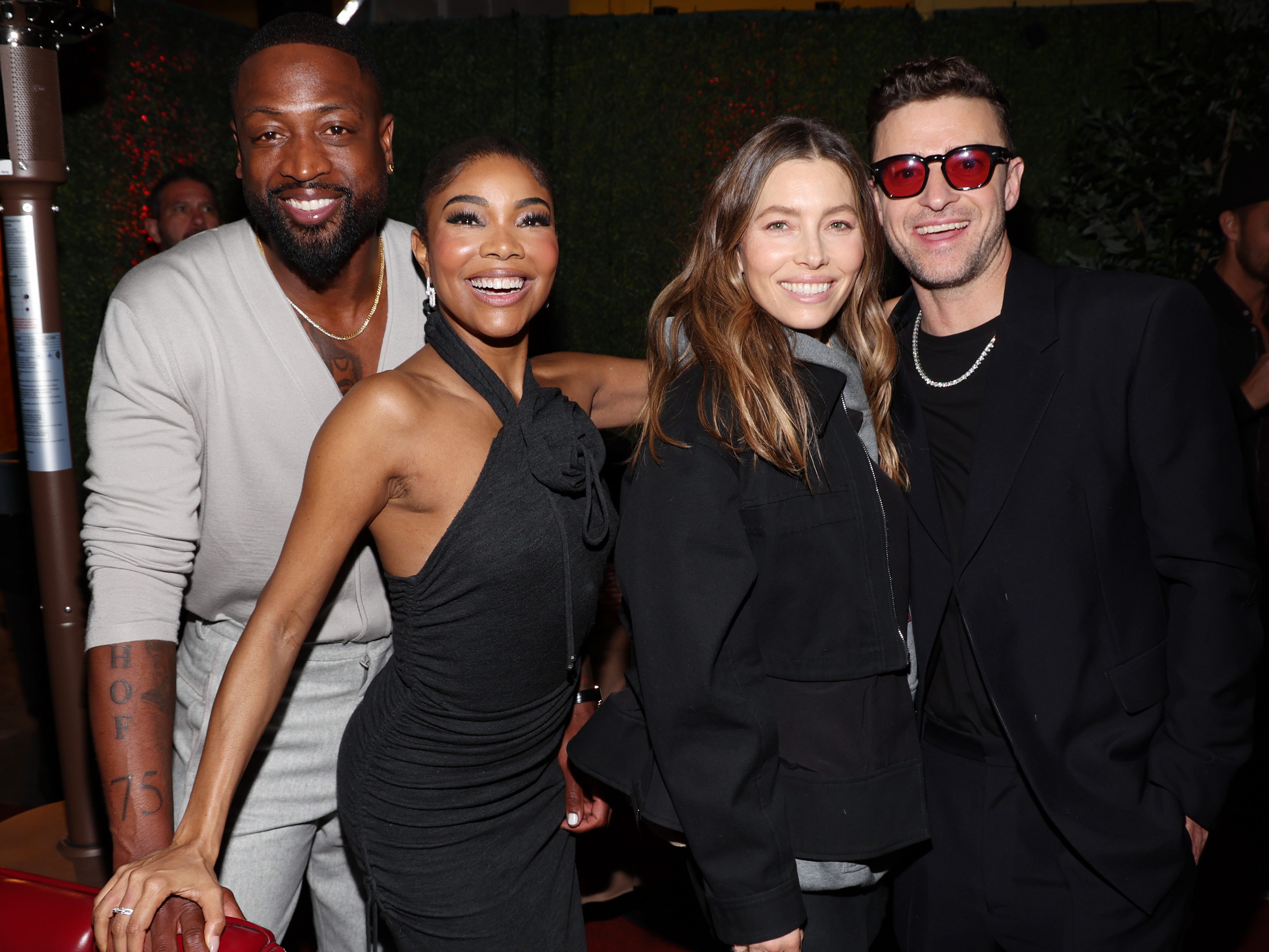 Dwyane Wade, Gabrielle Union, Jessica Biel and Justin Timberlake