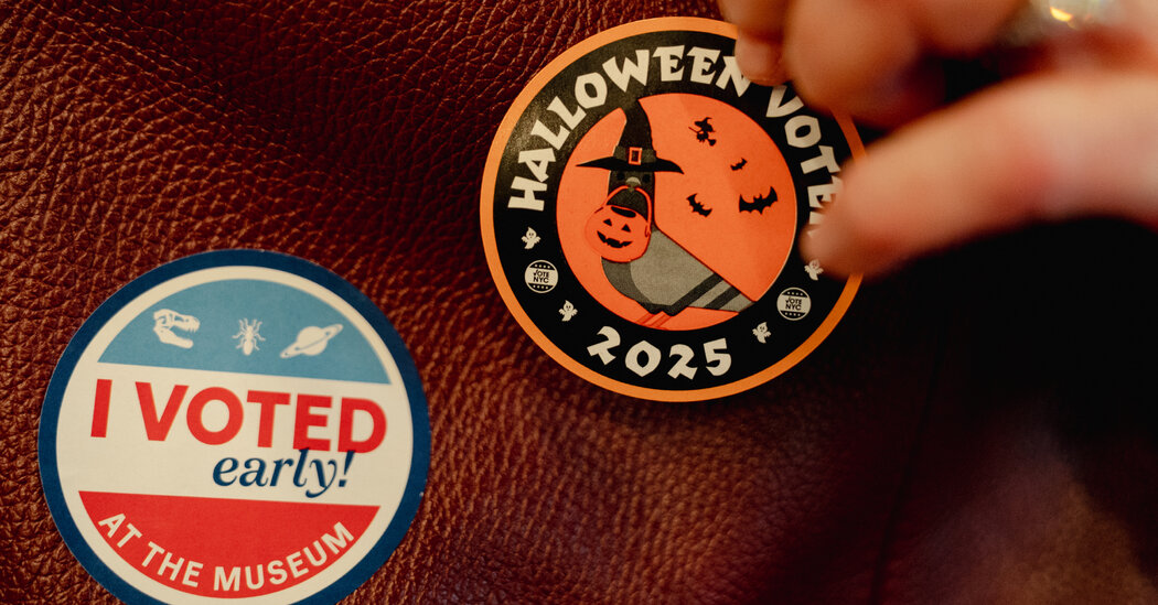 A Halloween Sticker for Early Voters
