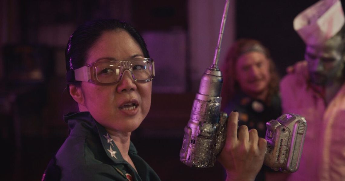 A daughter of horror royalty makes her bloody, liberated mark in ‘Queens of the Dead’
