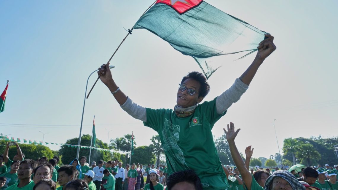 A military-backed party in Myanmar holds rallies as campaigning begins for December election