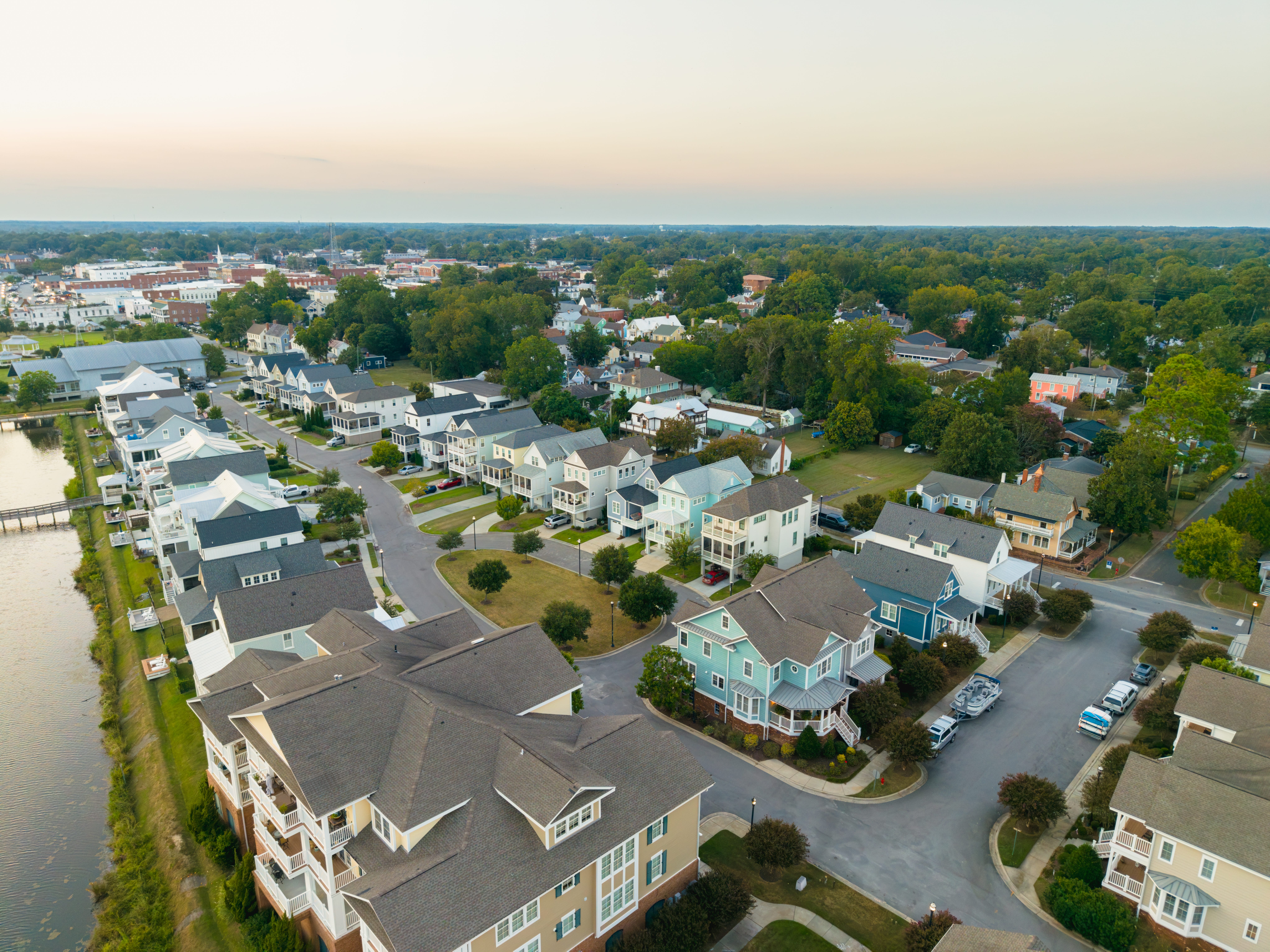 Homes in a neighborhood