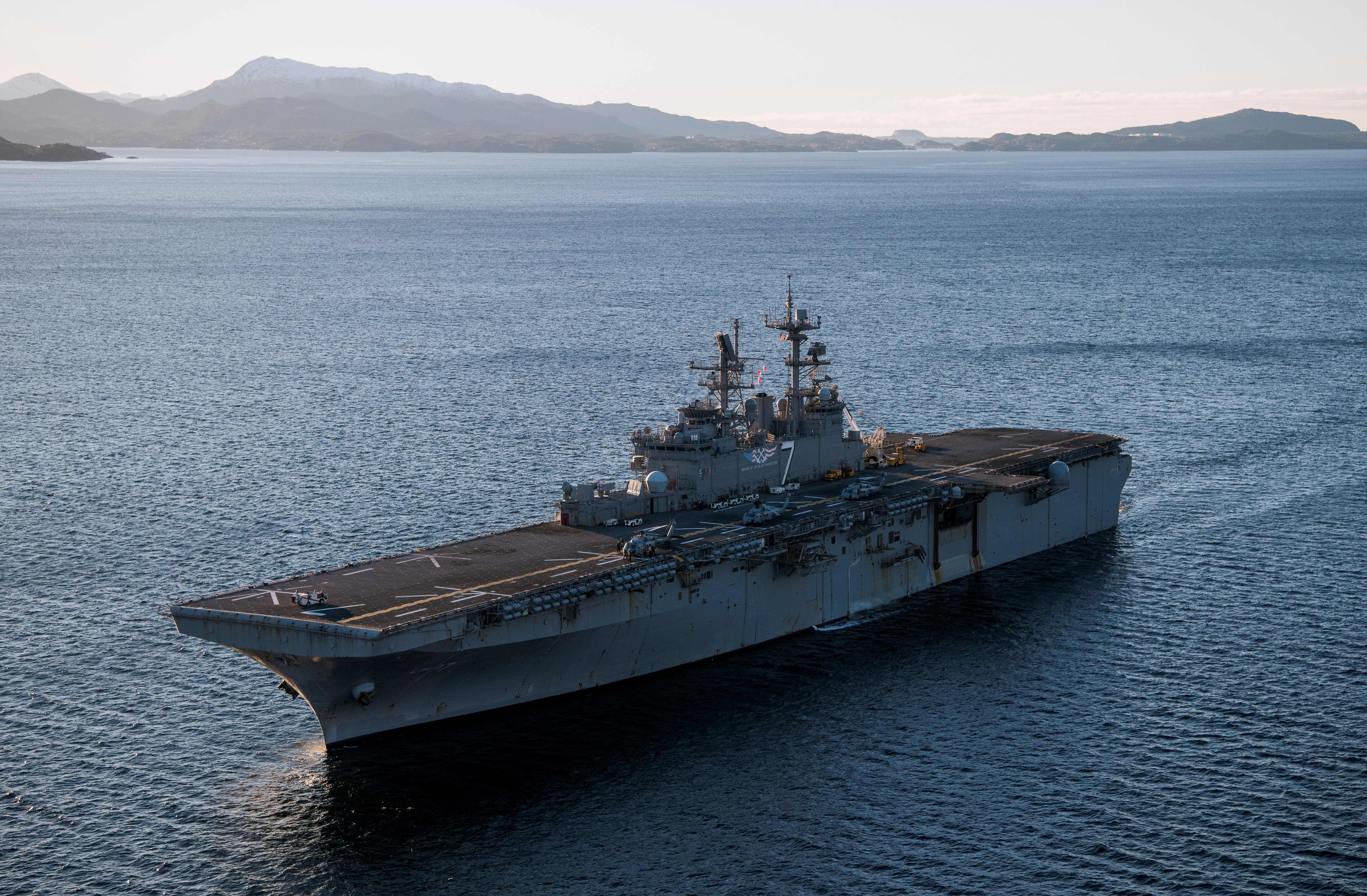 The USS Iwo Jima.