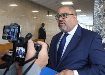 Alvin Bragg, Seeking Re-election, Is Not Mentioning His Best-Known Case
