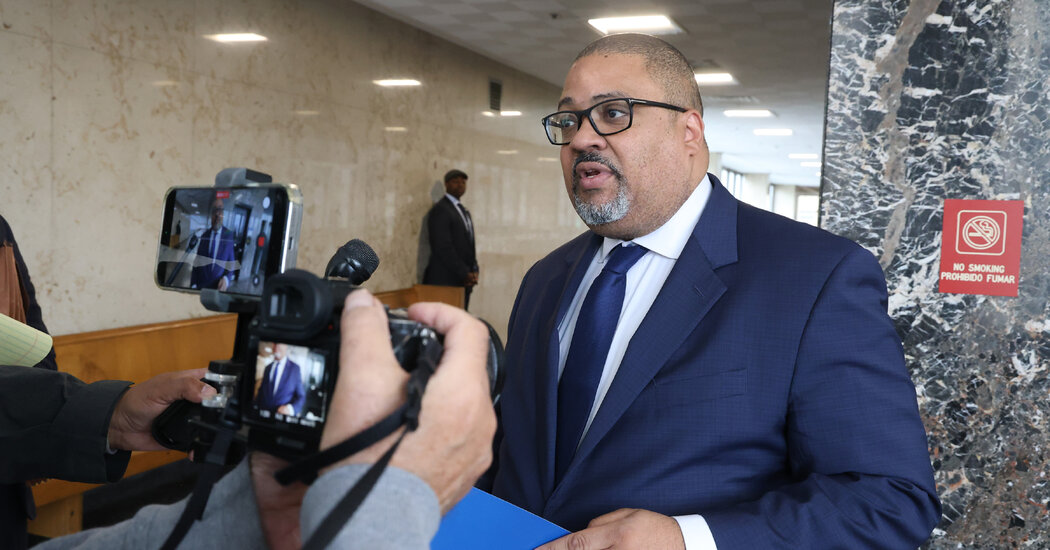 Alvin Bragg, Seeking Re-election, Is Not Mentioning His Best-Known Case