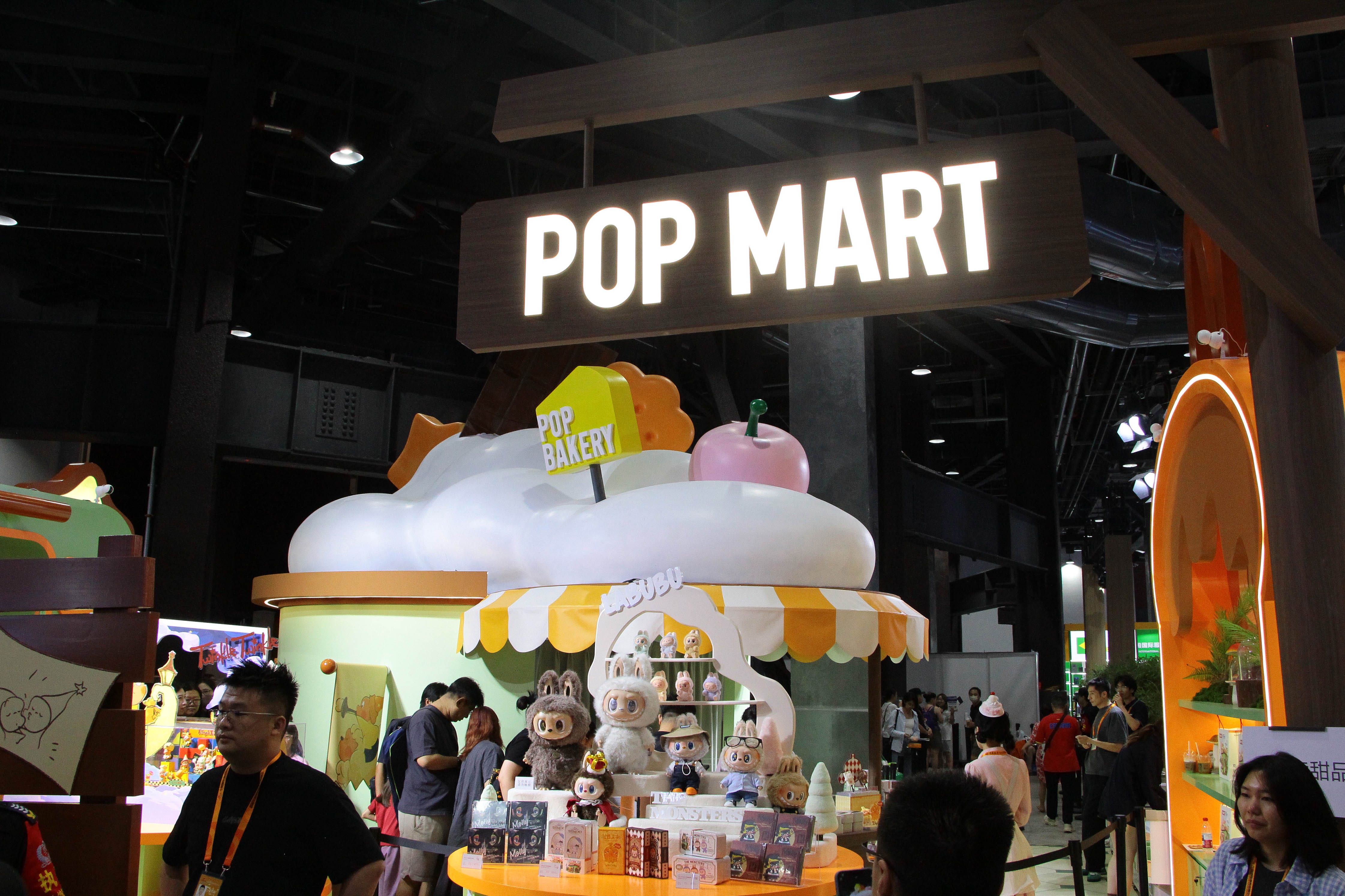 Visitors visit the Pop Mart exhibition area of the China International Fair for Trade in Services (CIFTIS) in Beijing, China, on September 13, 2025.