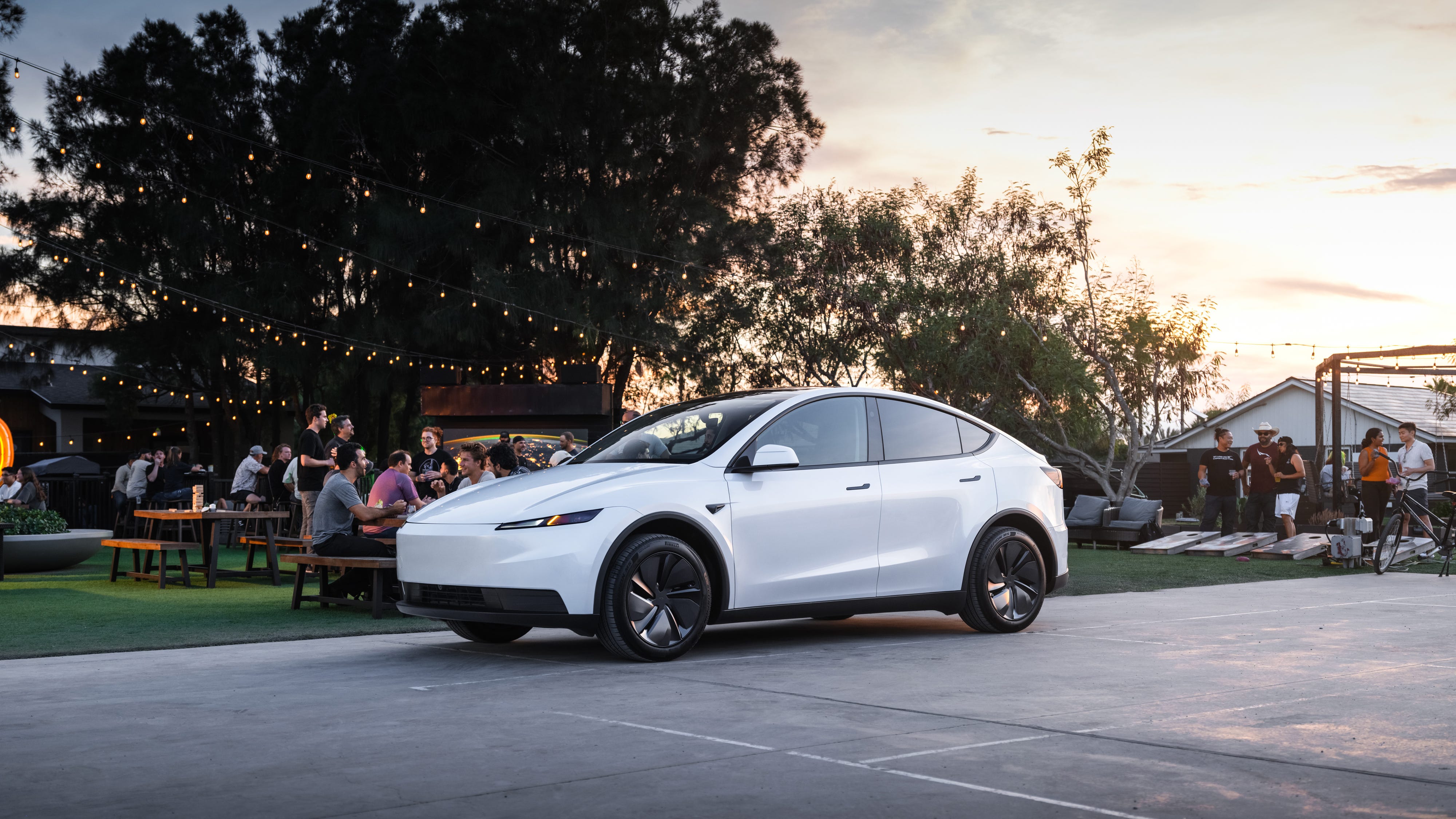 White Tesla Model Y Standard.