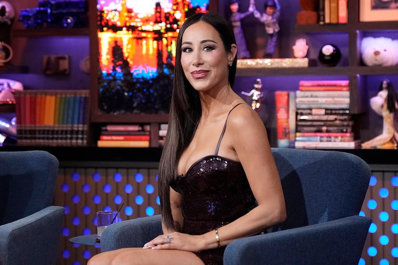 Angie Katsanevas on Watch What Happens Live With Andy Cohen.