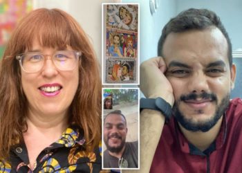 Artist behind Hamas-obsessed show had love affair with Palestinian dentist from Gaza, bonding over ‘vampire jokes’