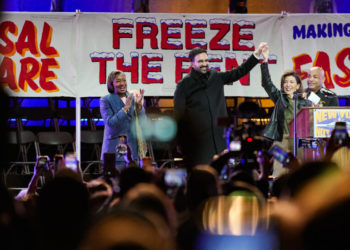 At Mamdani Rally, a Moment of Unity Goes Sideways for
  
Hochul