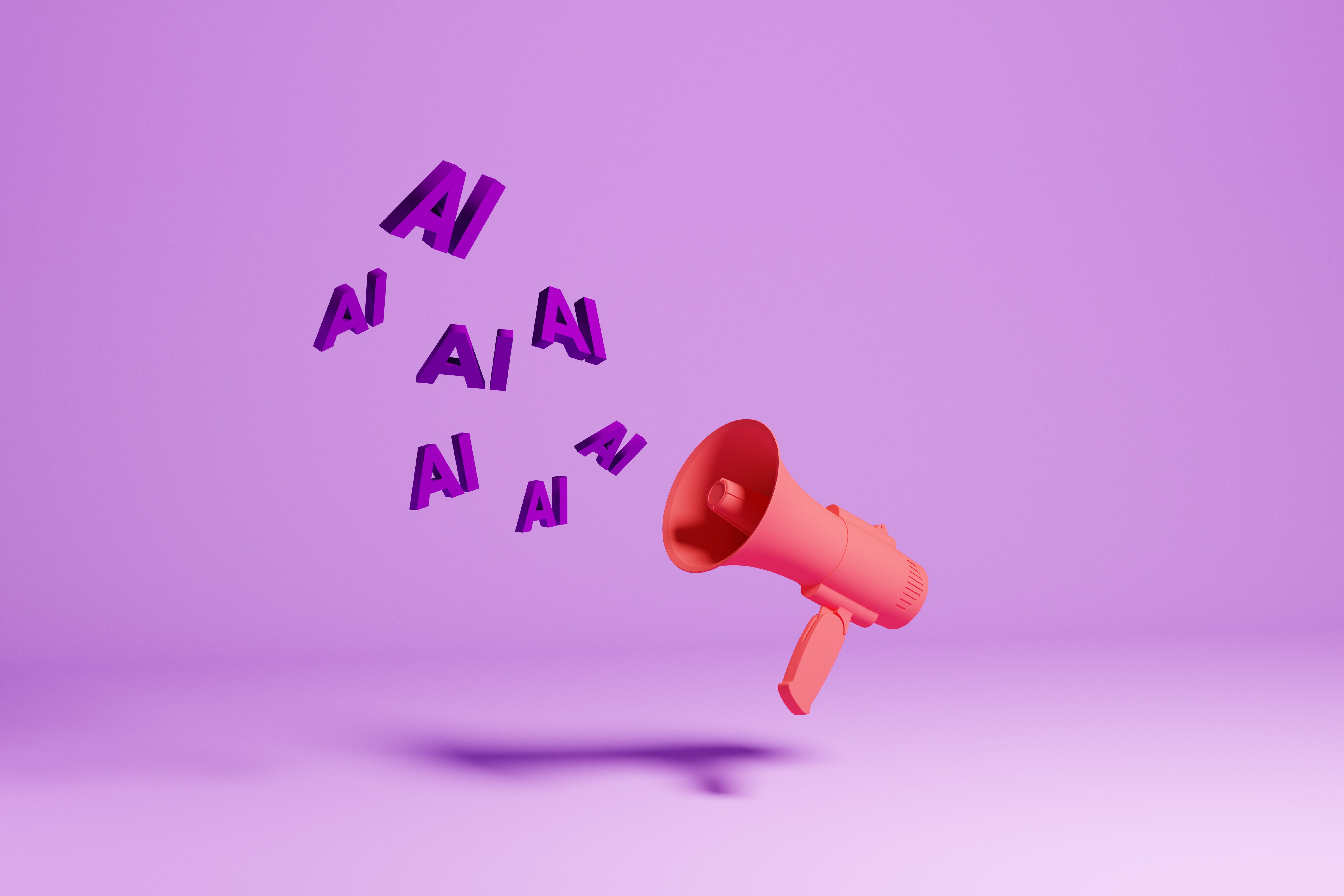 AI and megaphone.
