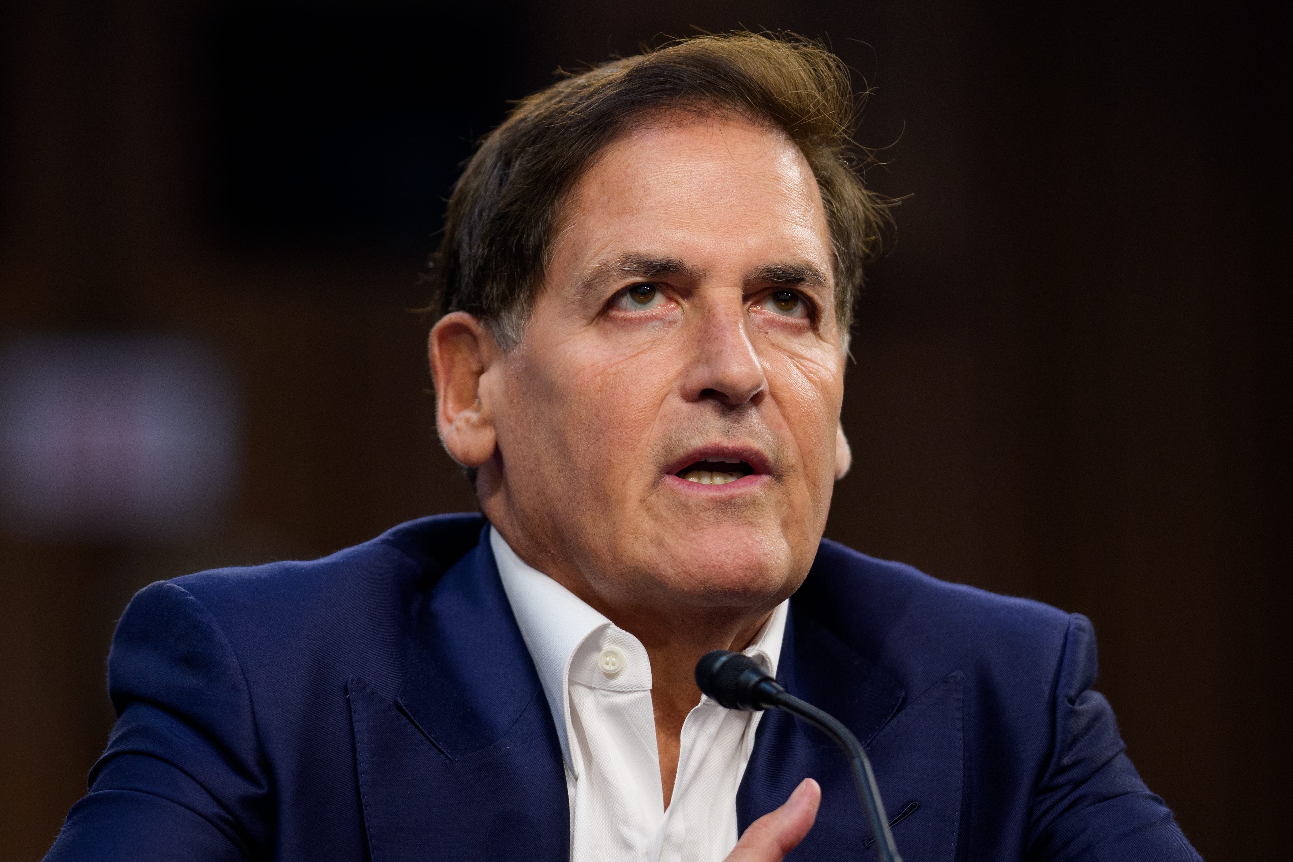Mark Cuban at a Senate Committee on Aging hearing on Capitol Hill on October 22, 2025.