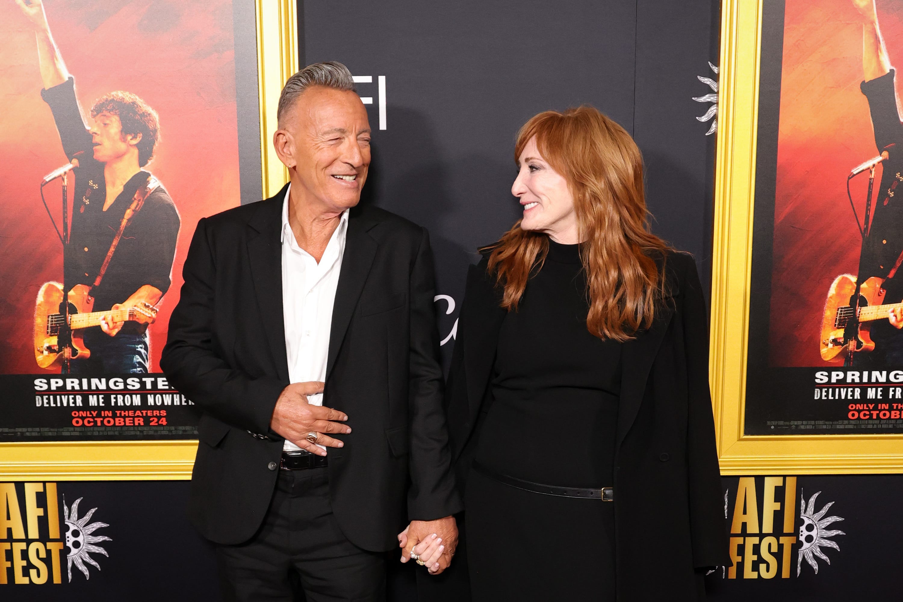 Bruce Springsteen and Patti Scialfa attend the 2025 premiere of