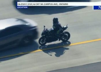 California suspect accused of shooting, killing deputy crashes motorcycle during highway pursuit