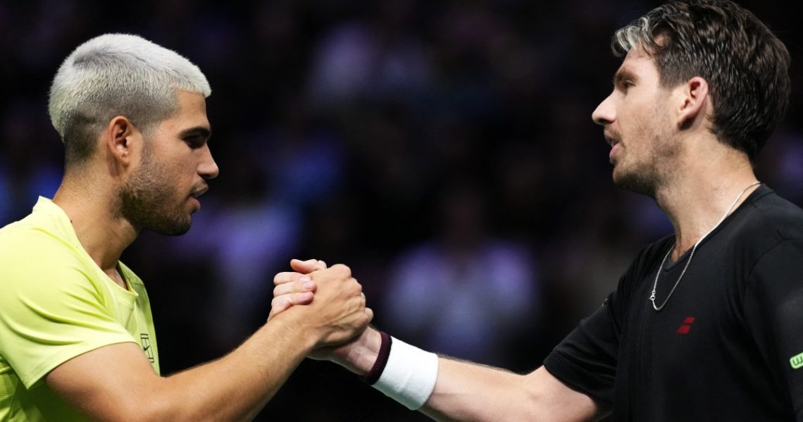 Carlos Alcaraz suffers shock loss to Cameron Norrie at Paris Masters