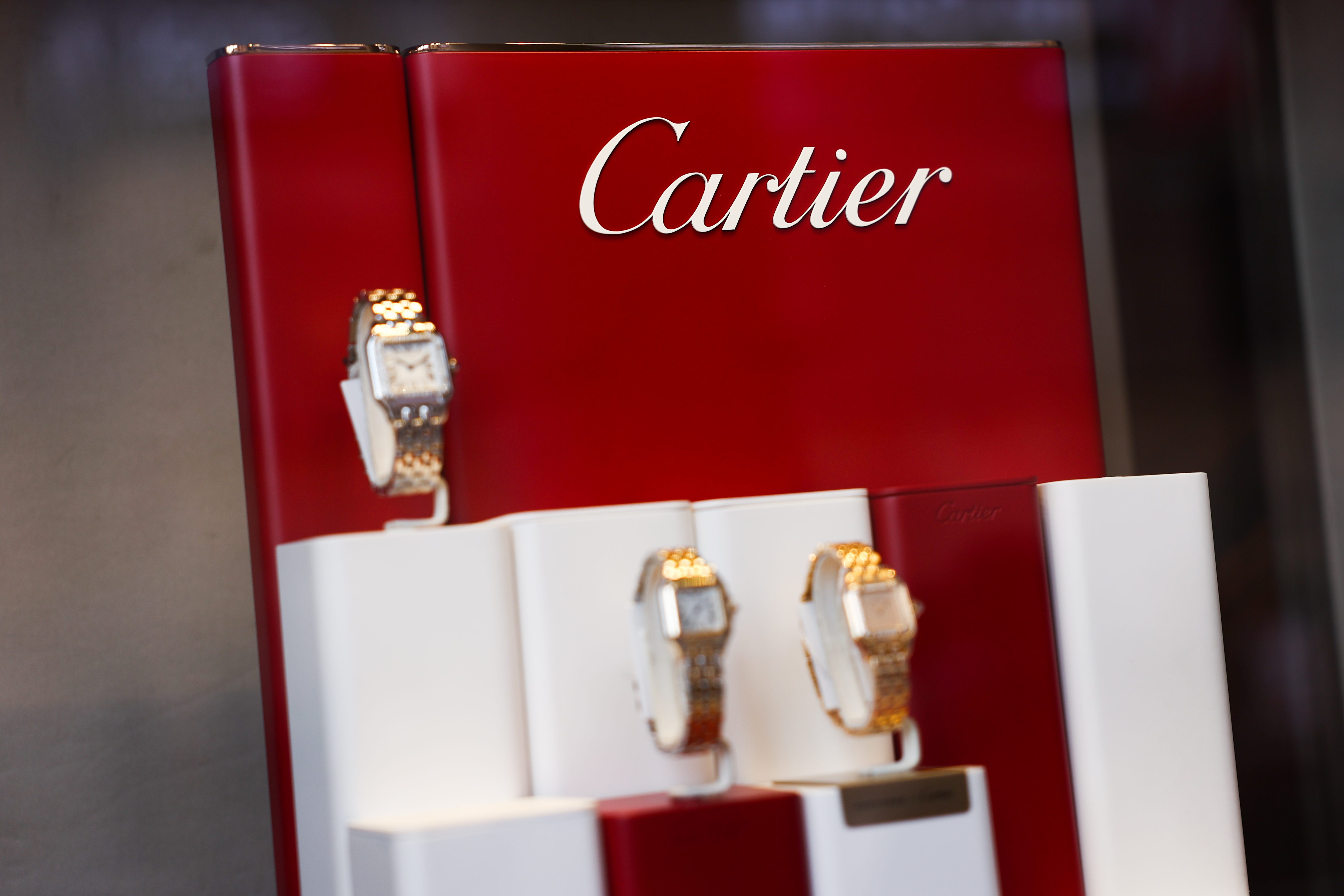 Cartier watch display