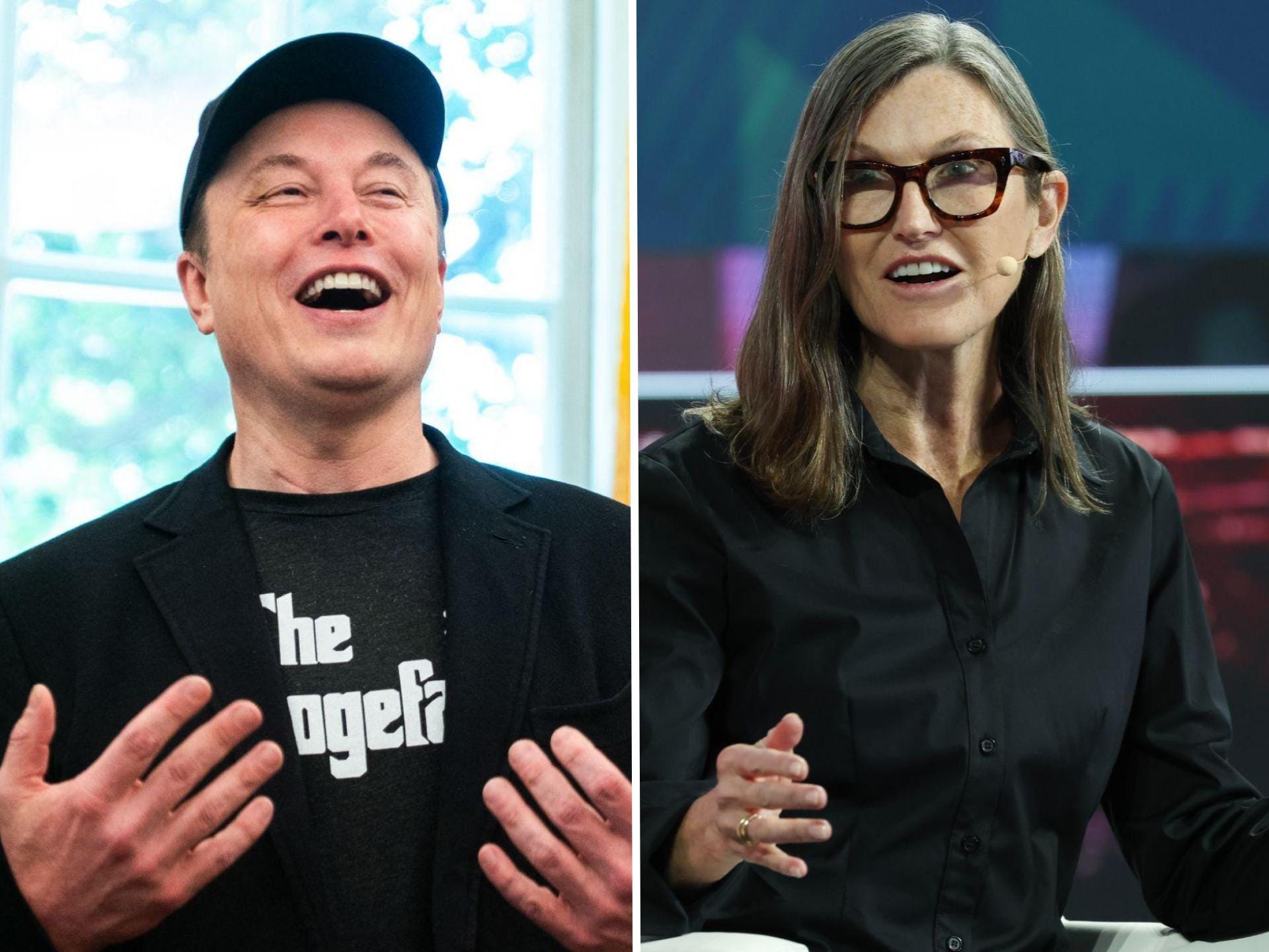Elon Musk and Cathie Wood