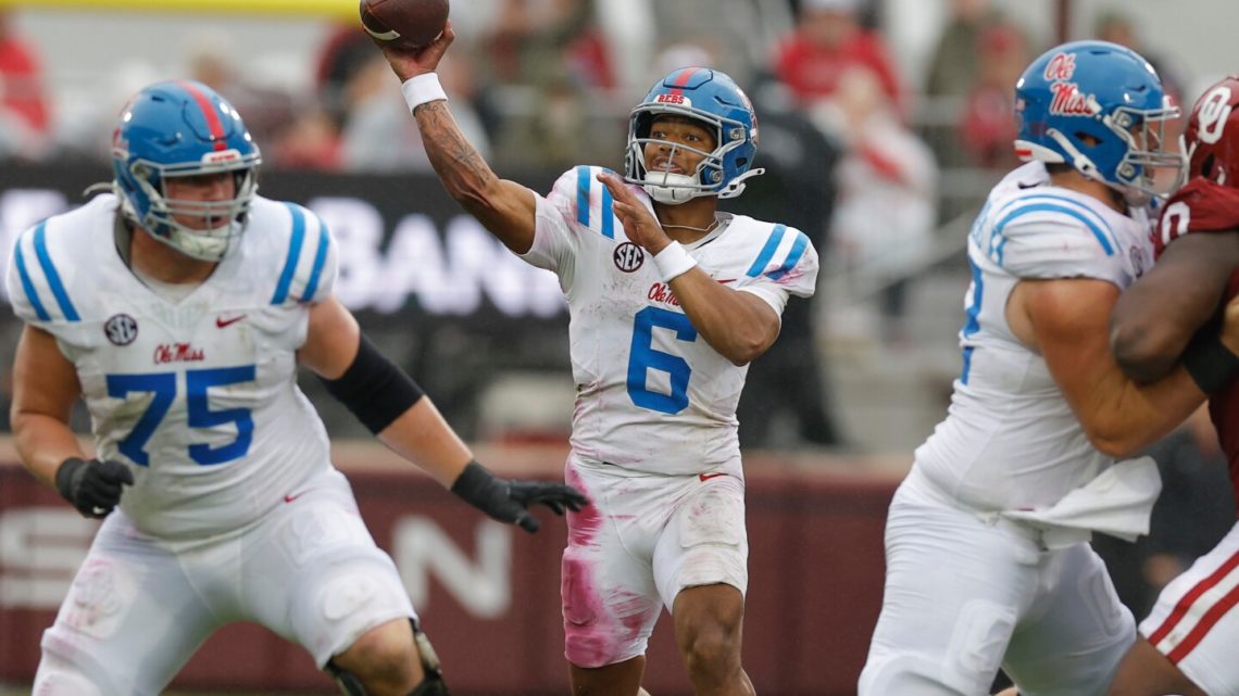 Chambliss leads No. 8 Mississippi to 34-26 victory over No. 13 Oklahoma
