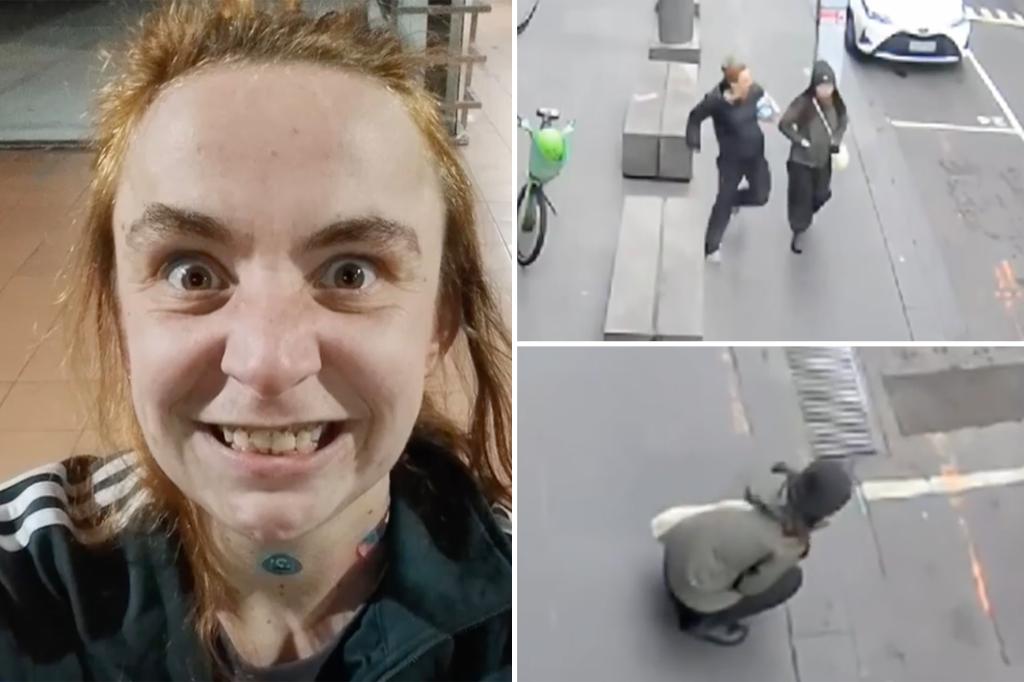 Chilling video shows sushi chef being stabbed by a stranger while walking to work