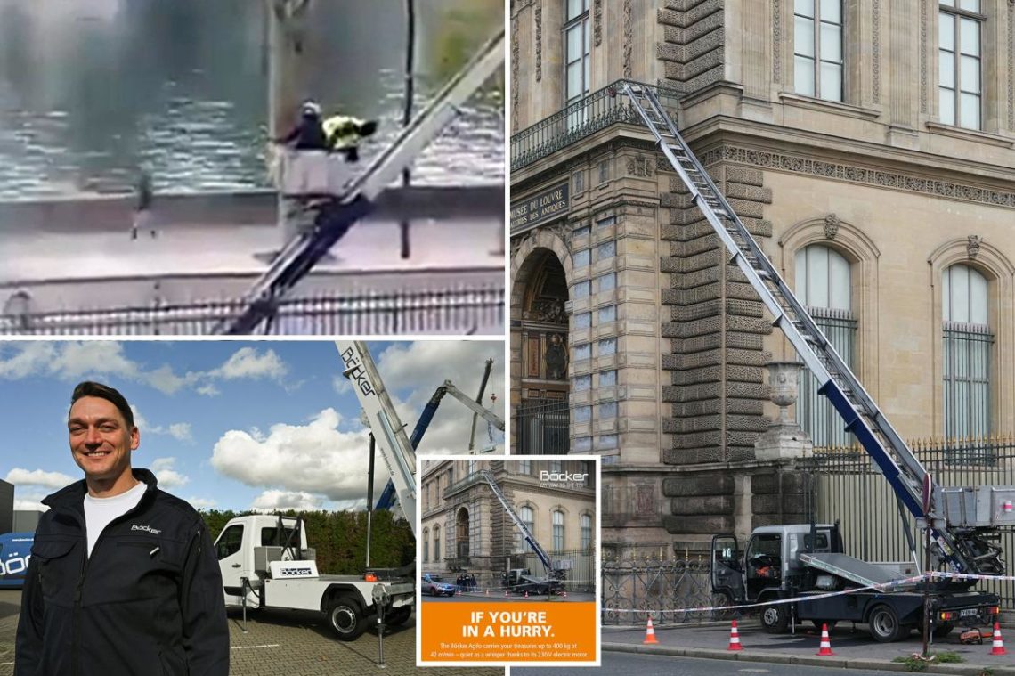 Company behind ladder truck used in daring Louvre robbery releases ad spoofing $100M heist: ‘If you’re in a hurry’
