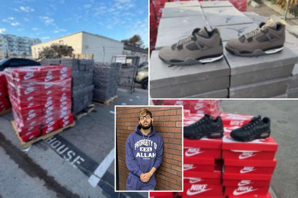 CoolKicks founder arrested after $500K worth of stolen Nike merchandise found at warehouse: police