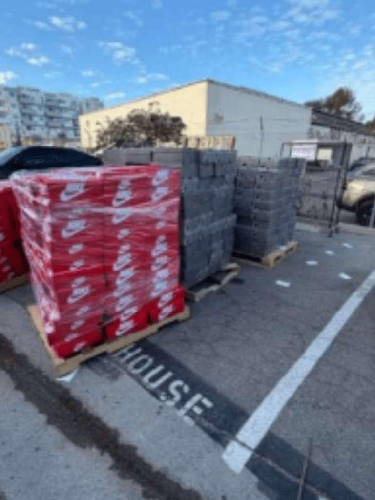 The Los Angeles Police Department said officers executed a search warrant Thursday at the CoolKicks warehouse in Santa Monica, working alongside several law enforcement agencies.