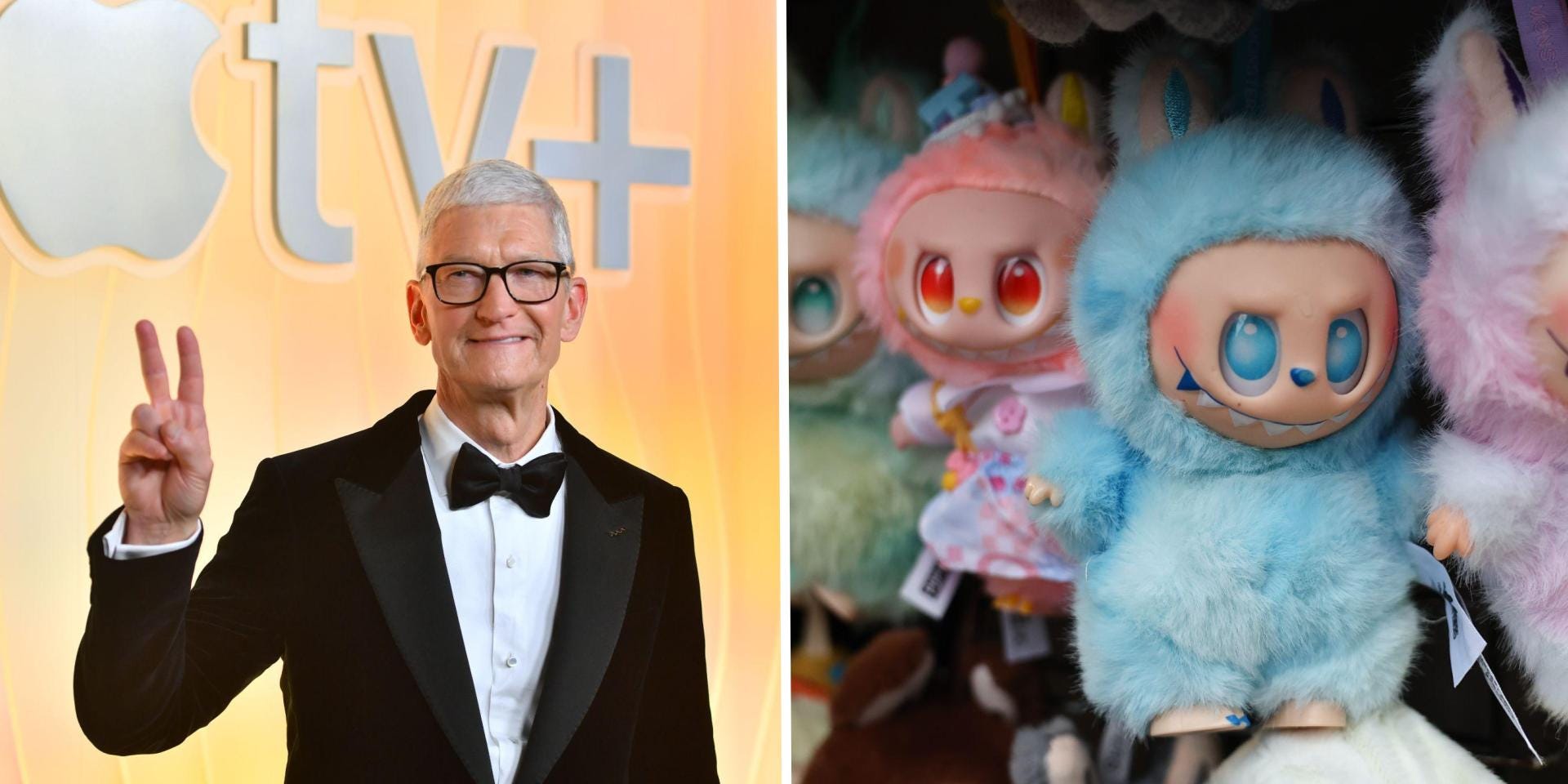 Tim Cook and Labubu