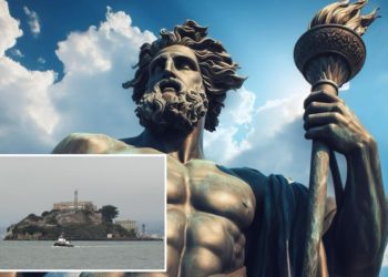 Crypto entrepreneur proposes 450-foot Prometheus statue on Alcatraz