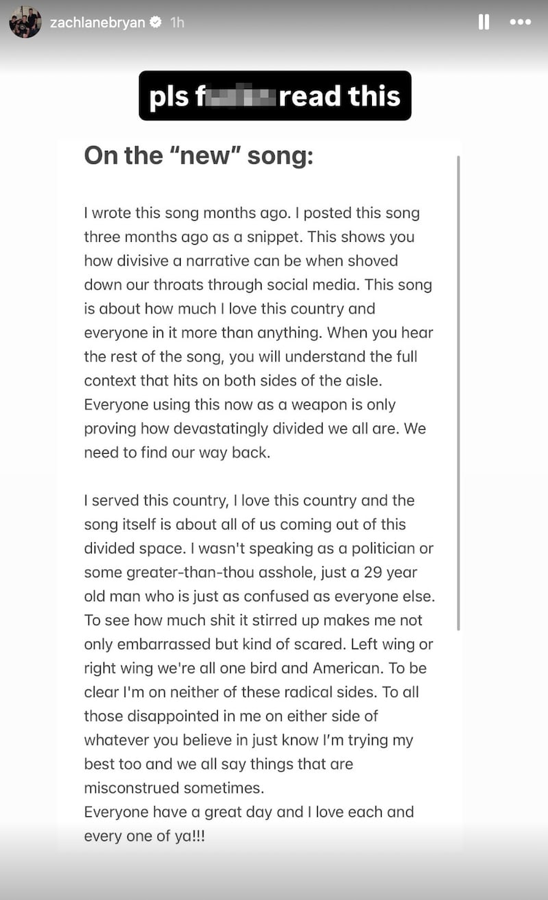 zach statement