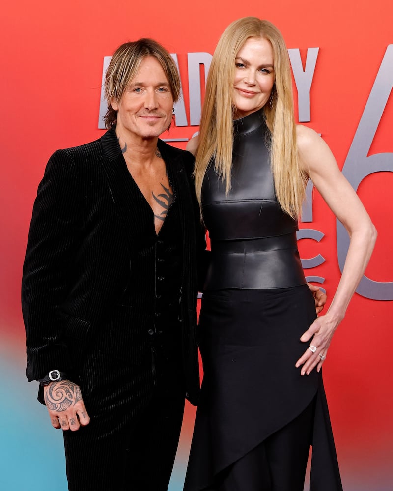 Keith Urban and Nicole Kidman attend the 2025 Academy of Country Music Awards at Omni Frisco Hotel