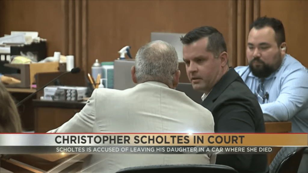 Christopher Scholtes in court.