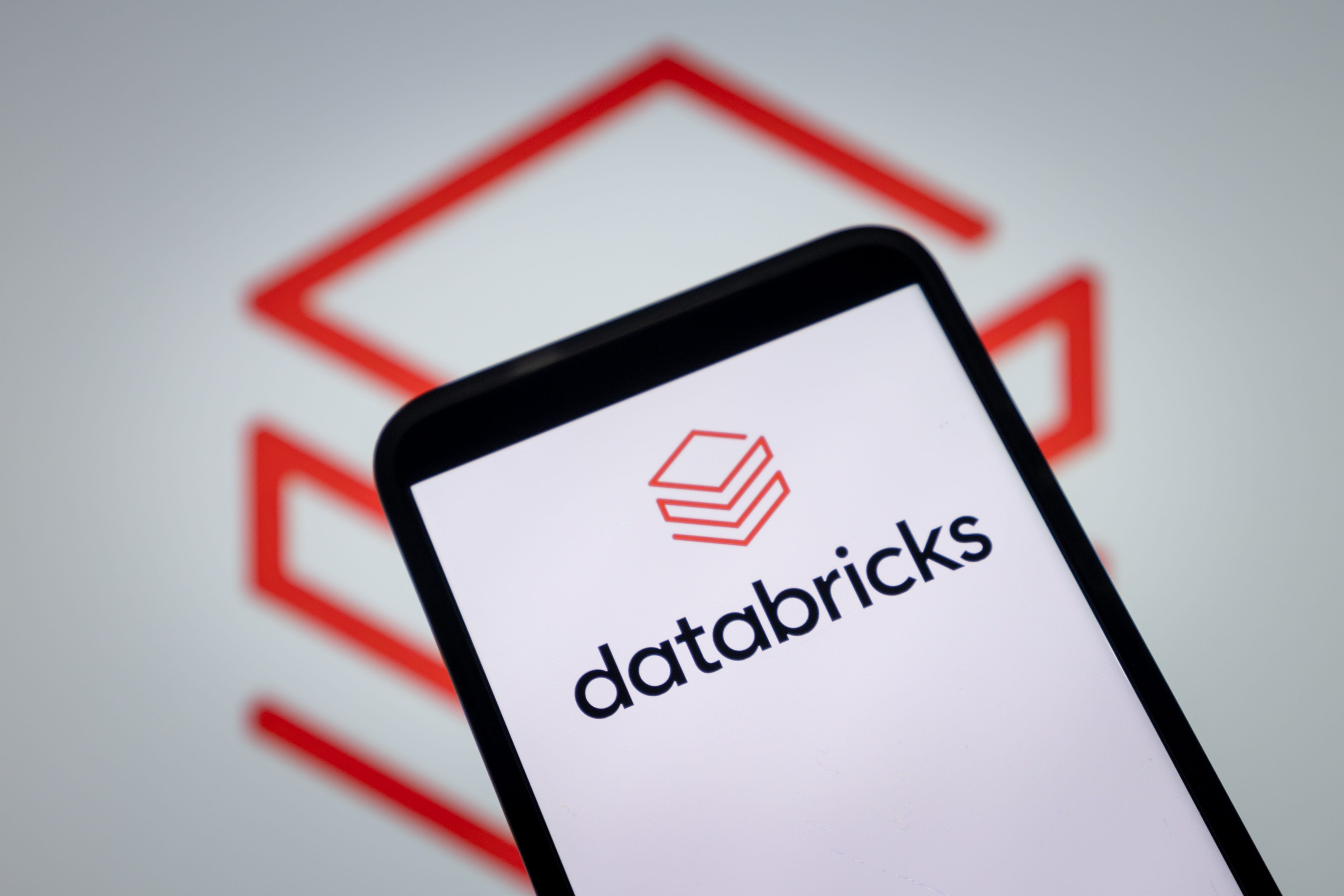 The Databricks logo is pictured.