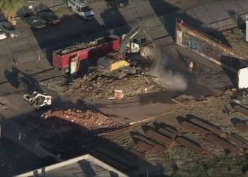 Demolition work underway at blighted Los Angeles mall