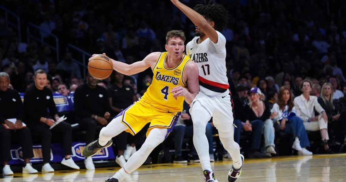 Despite Austin Reaves’ 41 points, short-handed Lakers are no match for Trail Blazers