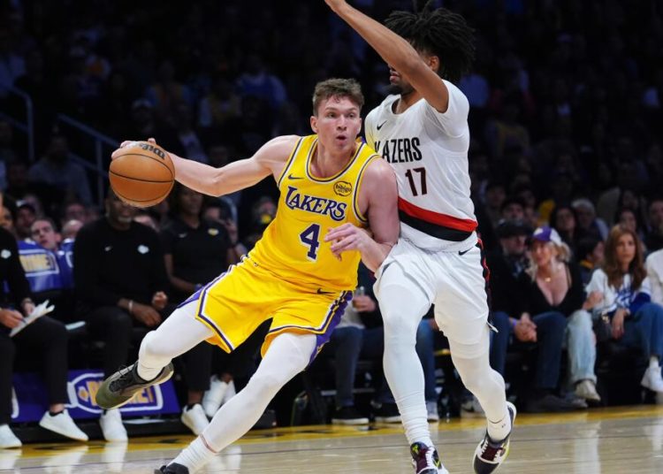 Despite Austin Reaves’ 41 points, short-handed Lakers are no match for Trail Blazers
