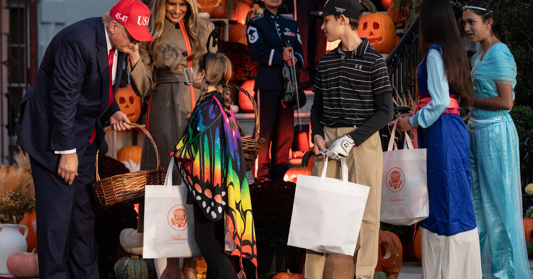 Donald and Melania Trump Dress Up for Halloween, as Themselves