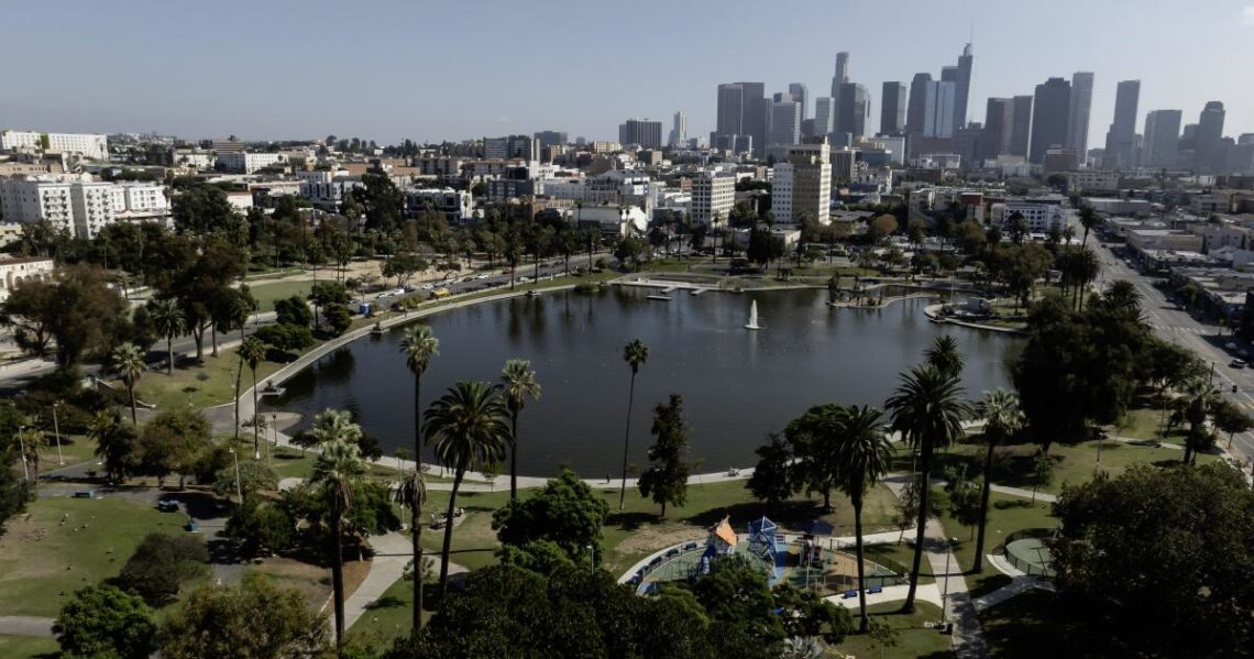 Drugs, crime and homelessness plague MacArthur Park. Can a multimillion-dollar fence rescue it?
