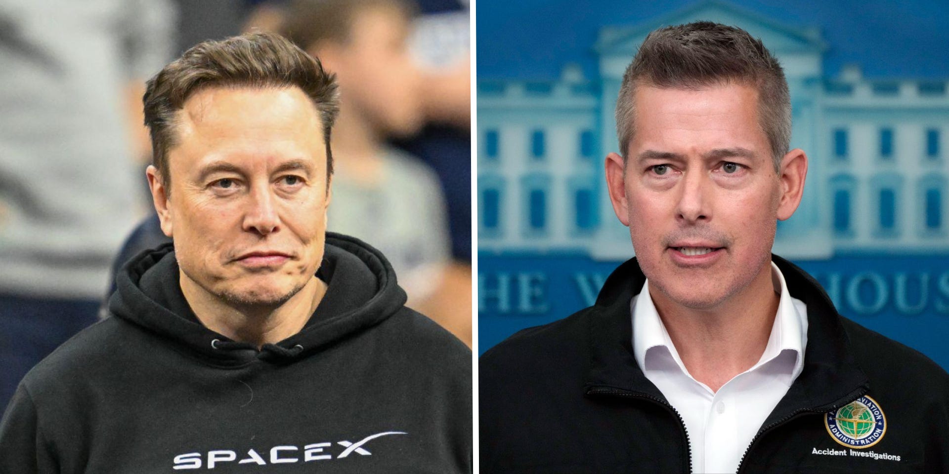 Elon Musk and Sean Duffy