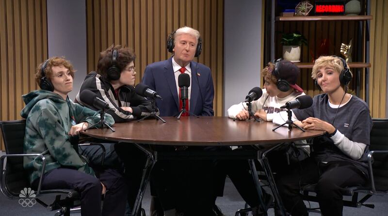 Saturday Night Live, Trump on a Gen Z podcast